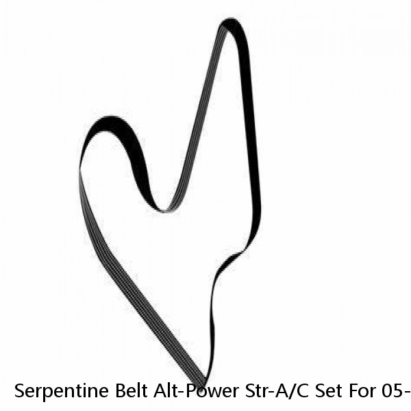 Serpentine Belt Alt-Power Str-A/C Set For 05-09 Subaru Legacy Turbo 2.5L EPDM 